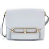Pre-owned Hermes  Hermes Roulis Bag Clemence 23 In Blue