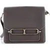 Pre-owned Hermes  Hermes Roulis Bag Evercolor 23 In Gray
