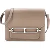Pre-owned Hermes  Hermes Roulis Bag Evercolor 23 In Gray