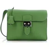 Pre-owned Hermes  Hermes Sac A Depeches Messenger Bag Togo 21 In Green