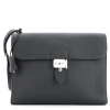 Pre-owned Hermes  Hermes Sac A Depeches Messenger Bag Togo 29 In Black