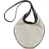 Pre-owned Hermes  Hermes Sac Luco Bag Canvas With Leather In Black