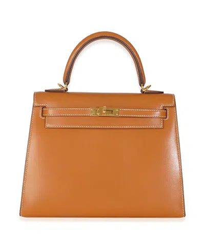 Pre-owned Pre-owned Hermes  Hermes Sellier Kelly 25 Leather Handbag In Brown