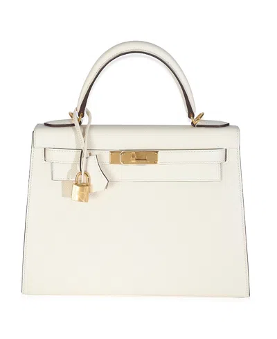 Pre-owned Pre-owned Hermes  Hermes Sellier Kelly 28 Leather Handbag