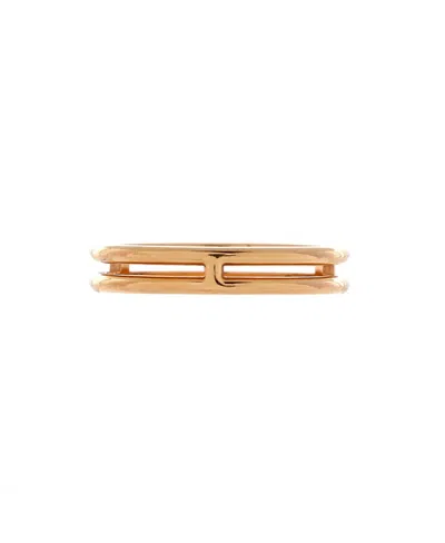 Pre-owned Pre-owned Hermes  Hermes Small Ariane Wedding Band Ring 18k Rose Gold