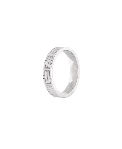 Pre-owned Pre-owned Hermes  Hermes Small Kilim Ring 18k White Gold