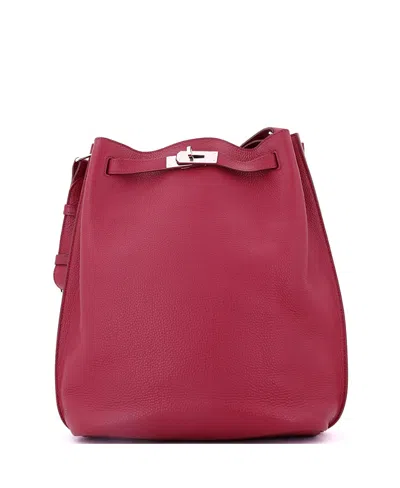 Pre-owned Pre-owned Hermes  Hermes So 26 Handbag Togo In Red