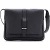 Pre-owned Hermes  Hermes Steve Light Junior Messenger Bag Togo In Black