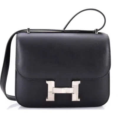 Pre-owned Hermes  Hermes Studio Disco Constance Bag Monsieur 18 In Black