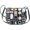 Pre-owned Hermes  Hermes Sursoie To Go Pouch Printed Silk And Leather In Black