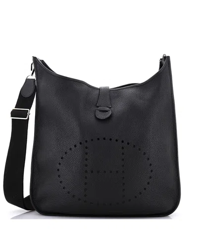 Pre-owned Pre-owned Hermes  Hermes Tgm Evelyne Bag Gen Iii Clemence In Black