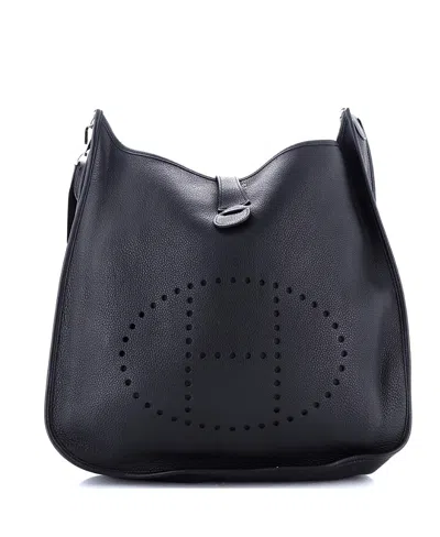 Pre-owned Pre-owned Hermes  Hermes Tgm Evelyne Bag Gen Iii Togo In Black