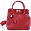 Pre-owned Hermes  Hermes Toolbox Bag Evercolor 26 In Burgundy