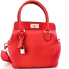 Pre-owned Hermes  Hermes Toolbox Bag Swift 20 In Red