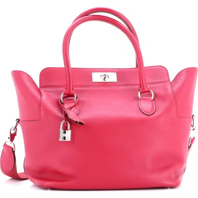 Pre-owned Hermes  Hermes Toolbox Bag Swift 26 In Red