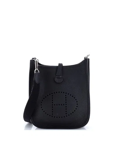 Pre-owned Pre-owned Hermes  Hermes Tpm Evelyne Bag Gen Iii Clemence In Black