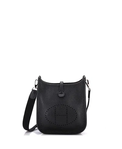 Pre-owned Pre-owned Hermes  Hermes Tpm Evelyne Bag Gen Iii Clemence In Black