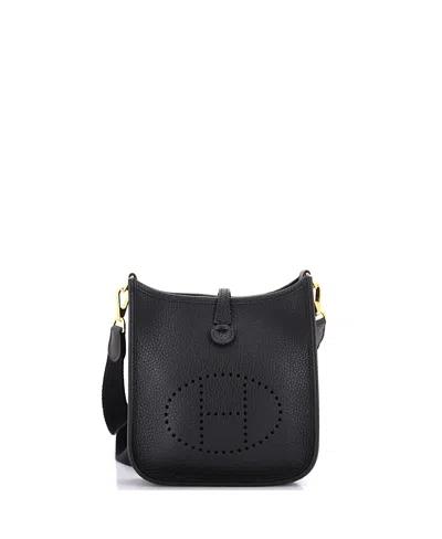 Pre-owned Pre-owned Hermes  Hermes Tpm Evelyne Bag Gen Iii Clemence In Black