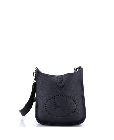 Pre-owned Pre-owned Hermes  Hermes Tpm Evelyne Bag Gen Iii Clemence In Black