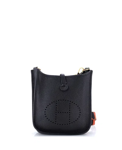 Pre-owned Pre-owned Hermes  Hermes Tpm Evelyne Bag Gen Iii Clemence In Black