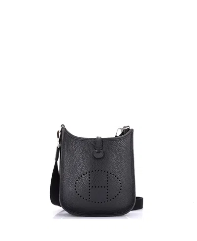 Pre-owned Pre-owned Hermes  Hermes Tpm Evelyne Bag Gen Iii Clemence In Black
