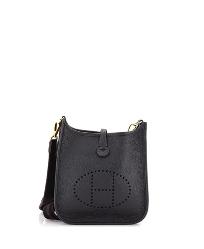 Pre-owned Pre-owned Hermes  Hermes Tpm Evelyne Bag Gen Iii Clemence In Black