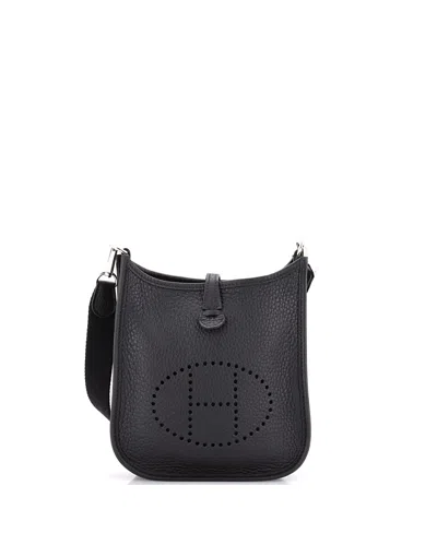Pre-owned Pre-owned Hermes  Hermes Tpm Evelyne Bag Gen Iii Clemence In Black