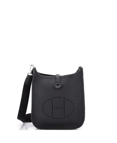 Pre-owned Pre-owned Hermes  Hermes Tpm Evelyne Bag Gen Iii Clemence In Black