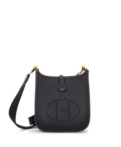 Pre-owned Pre-owned Hermes  Hermes Tpm Evelyne Bag Gen Iii Clemence In Black