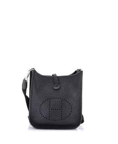 Pre-owned Pre-owned Hermes  Hermes Tpm Evelyne Bag Gen Iii Clemence In Black