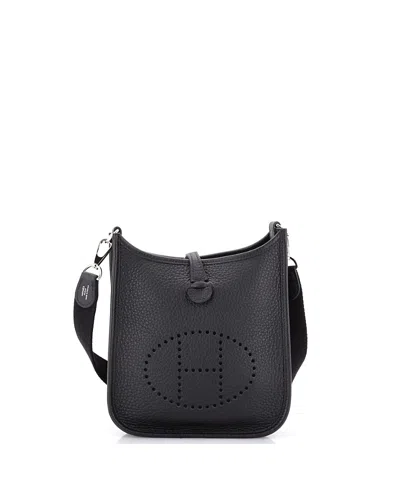 Pre-owned Pre-owned Hermes  Hermes Tpm Evelyne Bag Gen Iii Clemence In Black