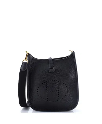Pre-owned Pre-owned Hermes  Hermes Tpm Evelyne Bag Gen Iii Clemence In Black