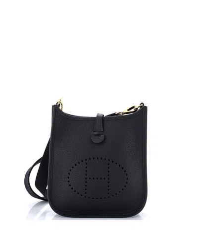 Pre-owned Pre-owned Hermes  Hermes Tpm Evelyne Bag Gen Iii Clemence In Black