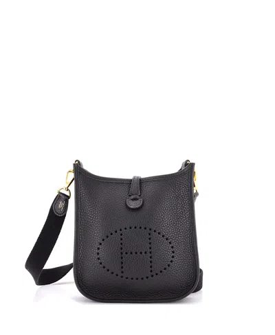Pre-owned Pre-owned Hermes  Hermes Tpm Evelyne Bag Gen Iii Clemence In Black