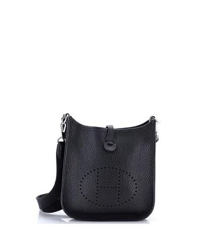 Pre-owned Pre-owned Hermes  Hermes Tpm Evelyne Bag Gen Iii Clemence In Black