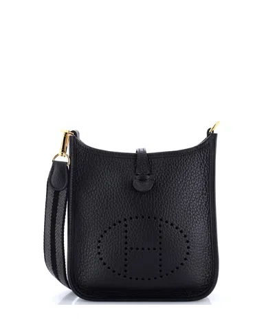 Pre-owned Pre-owned Hermes  Hermes Tpm Evelyne Bag Gen Iii Clemence In Black