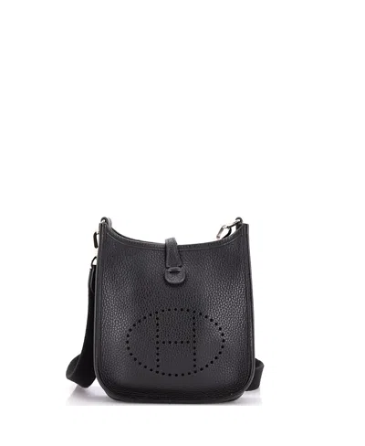 Pre-owned Pre-owned Hermes  Hermes Tpm Evelyne Bag Gen Iii Clemence In Black