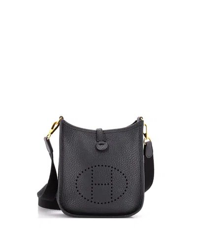 Pre-owned Pre-owned Hermes  Hermes Tpm Evelyne Bag Gen Iii Clemence In Black