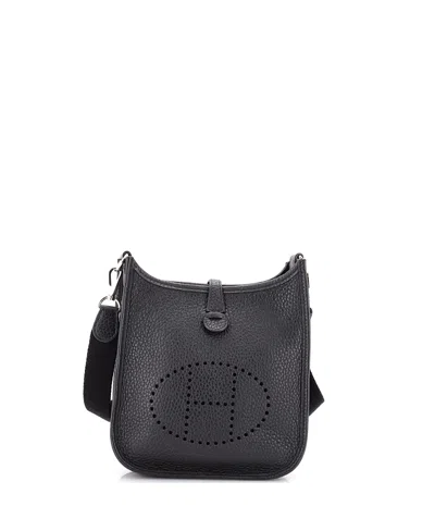Pre-owned Pre-owned Hermes  Hermes Tpm Evelyne Bag Gen Iii Clemence In Black