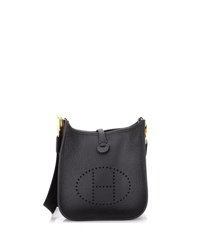 Pre-owned Pre-owned Hermes  Hermes Tpm Evelyne Bag Gen Iii Clemence In Black