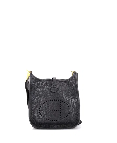 Pre-owned Pre-owned Hermes  Hermes Tpm Evelyne Bag Gen Iii Clemence In Black