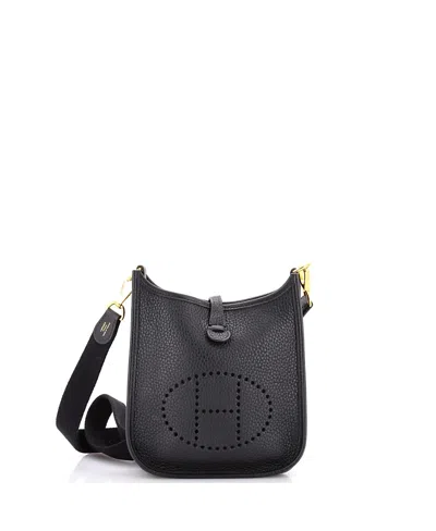 Pre-owned Pre-owned Hermes  Hermes Tpm Evelyne Bag Gen Iii Clemence In Black