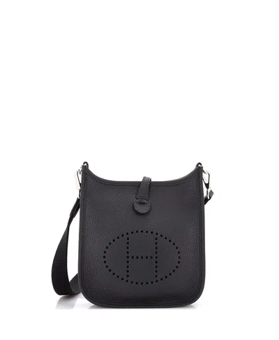 Pre-owned Pre-owned Hermes  Hermes Tpm Evelyne Bag Gen Iii Clemence In Black