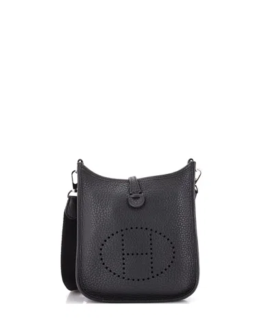 Pre-owned Pre-owned Hermes  Hermes Tpm Evelyne Bag Gen Iii Clemence In Black