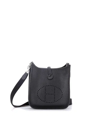 Pre-owned Pre-owned Hermes  Hermes Tpm Evelyne Bag Gen Iii Clemence In Black