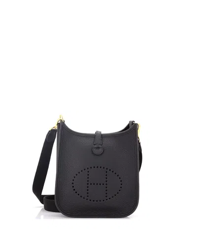 Pre-owned Pre-owned Hermes  Hermes Tpm Evelyne Bag Gen Iii Clemence In Black