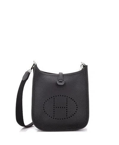 Pre-owned Pre-owned Hermes  Hermes Tpm Evelyne Bag Gen Iii Clemence In Black