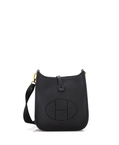Pre-owned Pre-owned Hermes  Hermes Tpm Evelyne Bag Gen Iii Clemence In Black
