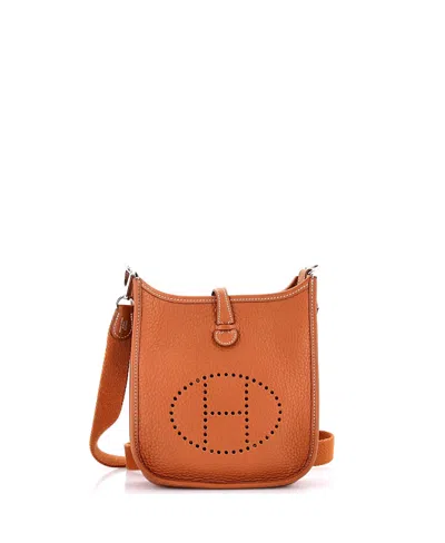 Pre-owned Pre-owned Hermes  Hermes Tpm Evelyne Bag Gen Iii Clemence In Brown