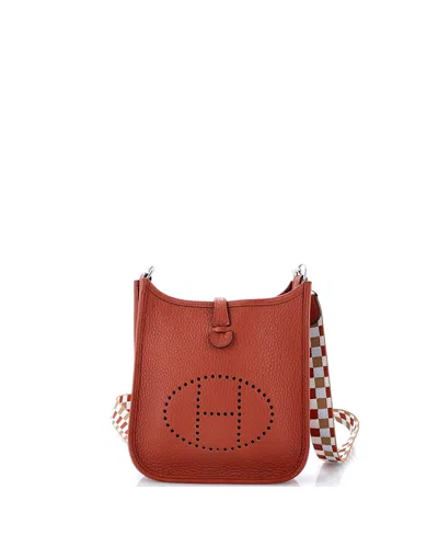 Pre-owned Pre-owned Hermes  Hermes Tpm Evelyne Bag Gen Iii Clemence In Brown